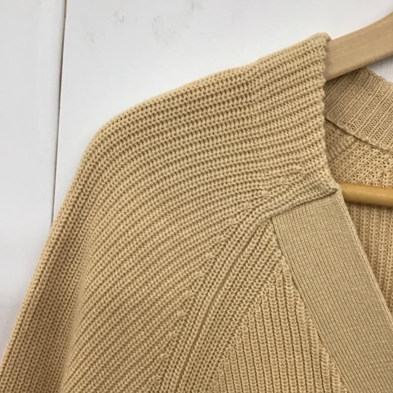 アダムエロペ ADAM ET ROPE カーディガン 長袖 FREE 無地 ベージュ / ベージュ / レディース USED 古着 中古 10131049