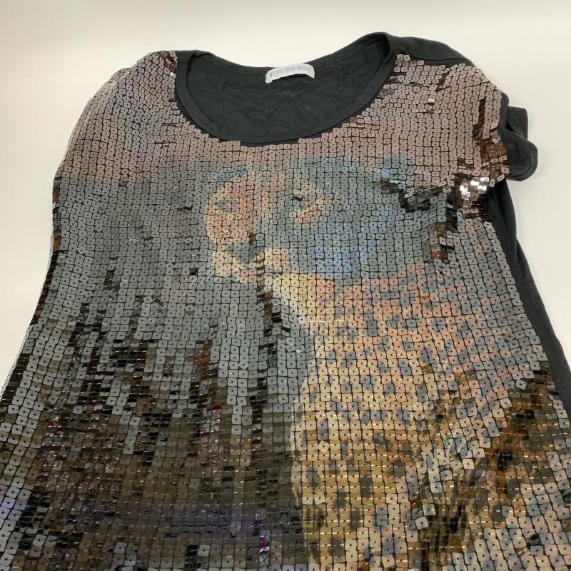 アンジェラメレミラノ Angela Mele Milano カットソー 半袖 無地 X 黒 / ブラック / X 茶 / ブラウン / レディース USED 古着 中古 10013980