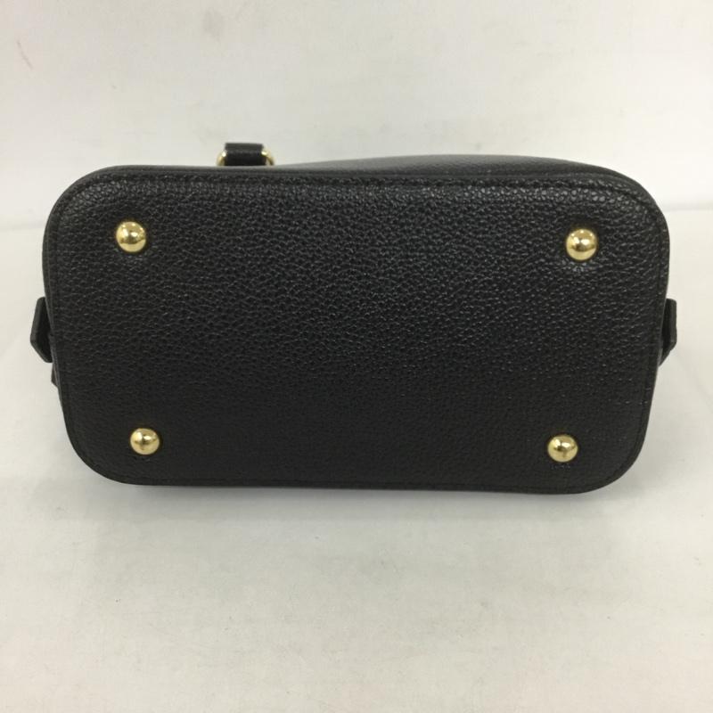 サマンサタバサ プチチョイス Samantha Thavasa Petit Choice ハンドバッグ ハンドバッグ ショルダーバッグ 2way ミニバッグ ロゴ、文字 黒 / ブラック / X 金 / ゴールド / レディース USED 古着 中古 10127000