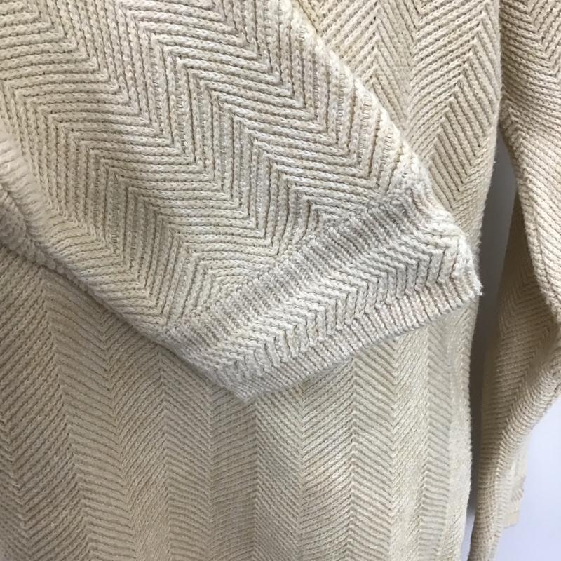 チャップス CHAPS ニット、セーター 長袖 M 無地 アイボリー / アイボリー / メンズ USED 古着 中古 10105686