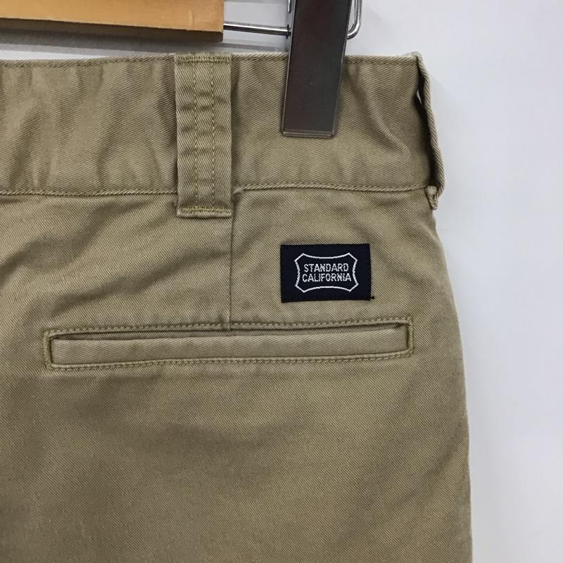 スタンダード カリフォルニア STANDARD CALIFORNIA パンツ チノパン チノパン ワイドパンツ カジュアルパンツ 32インチ 無地 ベージュ / ベージュ / メンズ USED 古着 中古 10130748