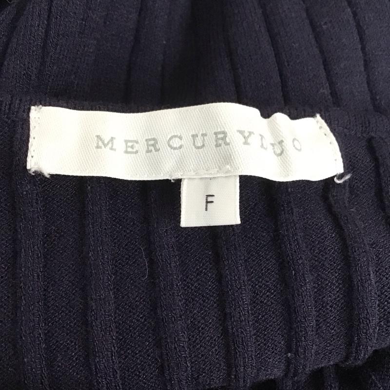 マーキュリーデュオ MERCURYDUO ワンピース ロングスカート ロングワンピース ニットワンピース ノースリーブワンピース FREE 無地 紺 / ネイビー /  レディース USED 古着 中古 10133010