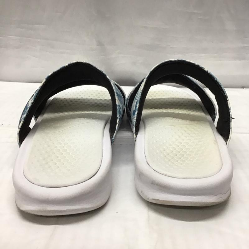 ナイキ NIKE サンダル サンダル 819717 002 WMNS BENASSI DUO ULTRA SLIDE 25cm 25.0cm ロゴ、文字 白 / ホワイト / X 紺 / ネイビー / レディース USED 古着 中古 10115659