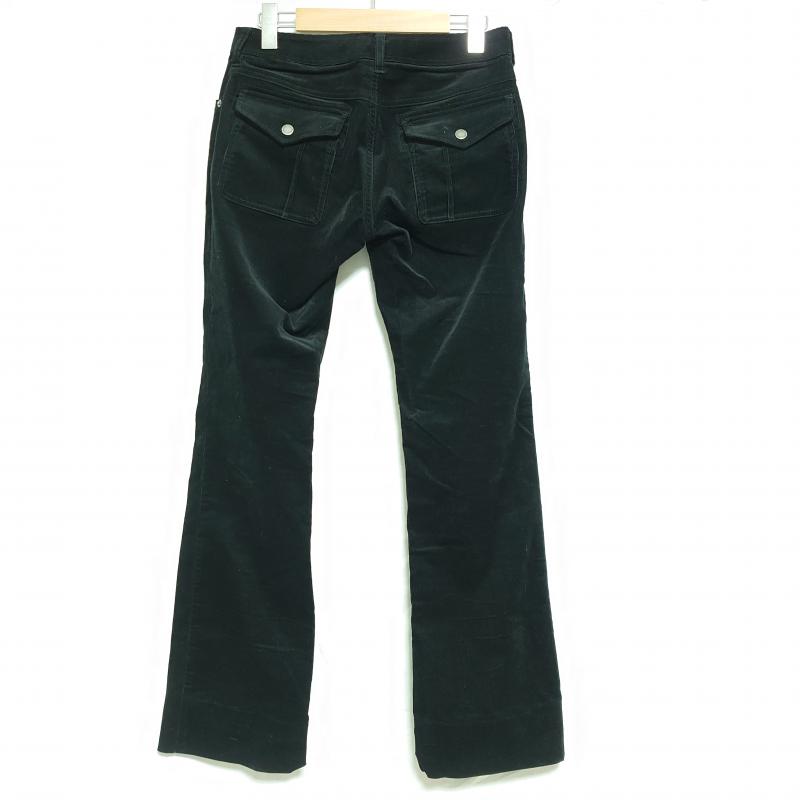 カッパ Kappa パンツ スラックス コーデュロイパンツ 7 無地 X ワンポイント 黒 / ブラック / レディース USED 古着 中古 10011949