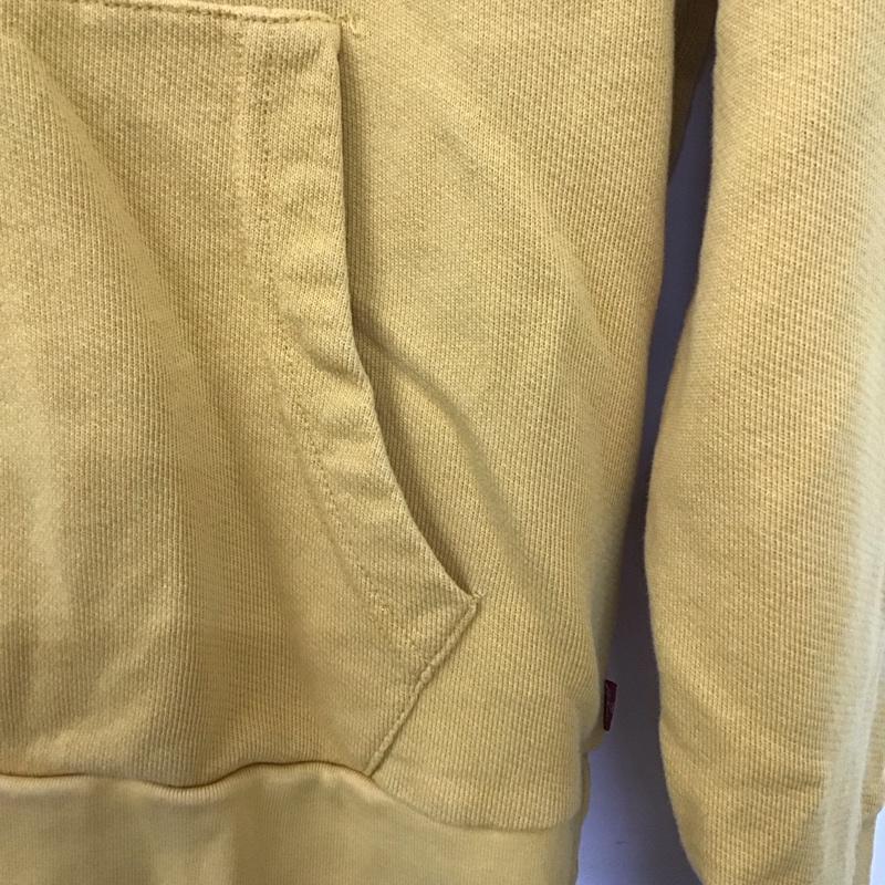 リーバイス Levi s パーカー 長袖 長袖 S ロゴ、文字 黄 / イエロー / メンズ USED 古着 中古 10135980
