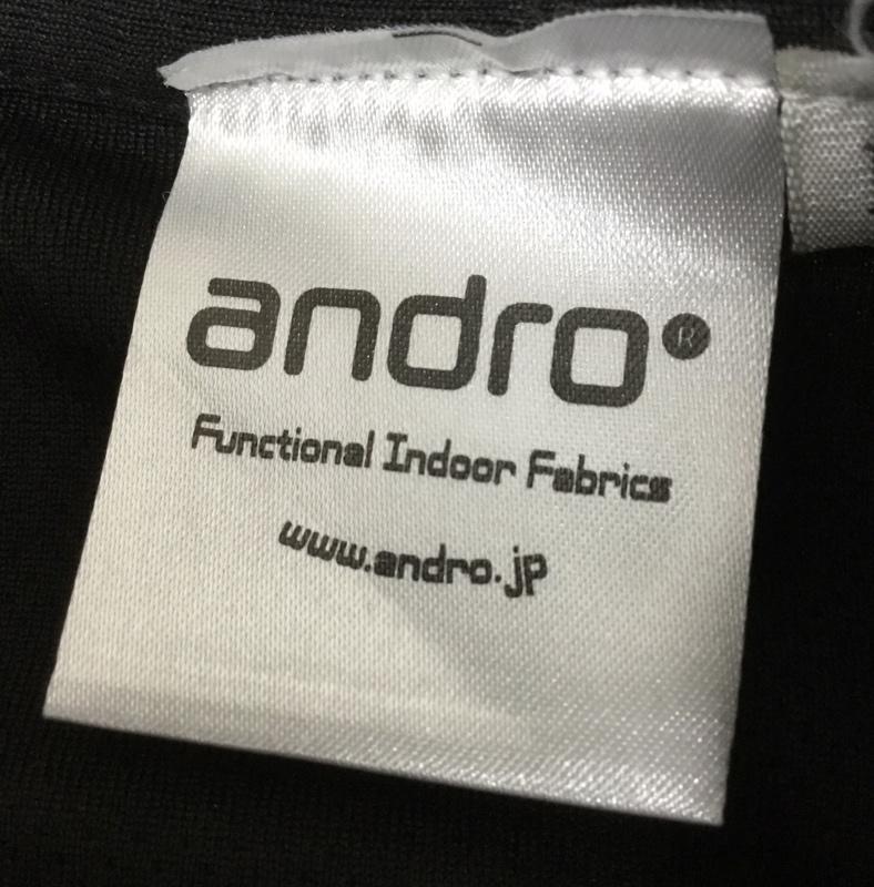 アンドロ andro Tシャツ 半袖 卓球ウェア スポーツウェア タグ付き M ロゴ、文字 黒 / ブラック / メンズ USED 古着 中古 10135674