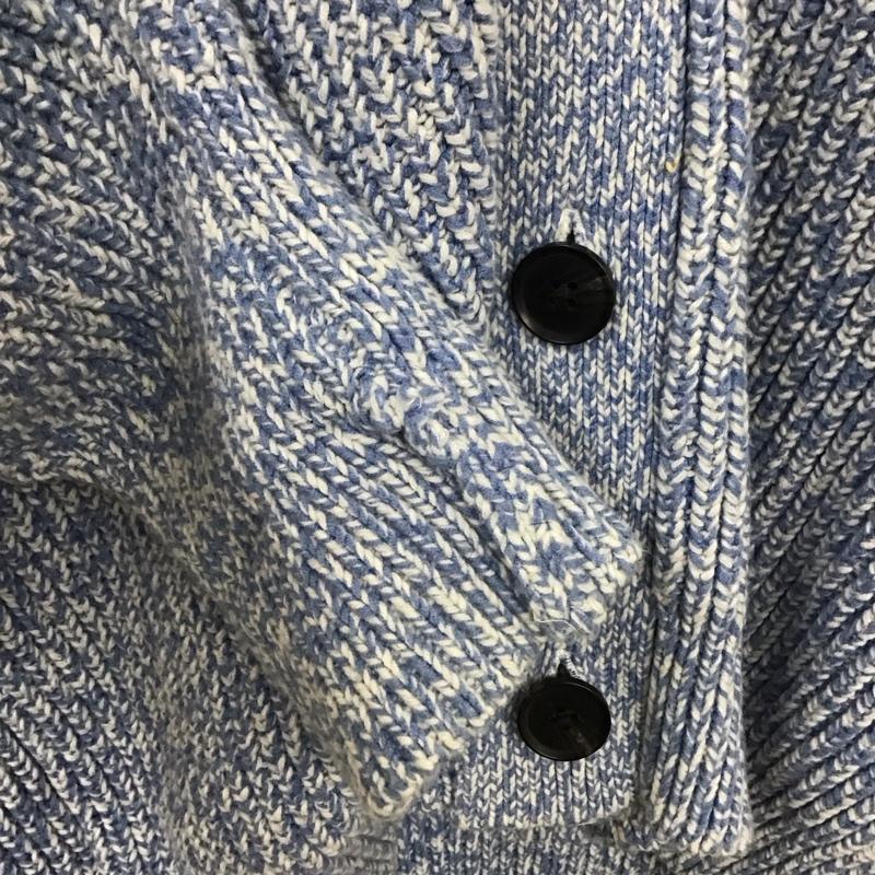 グリーンレーベルリラクシング green label relaxing カーディガン 長袖 XL 無地 水色 / ライトブルー / メンズ USED 古着 中古 10131929