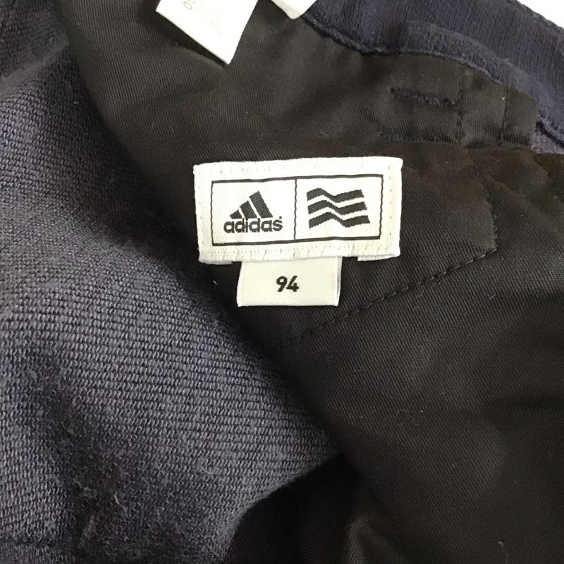 アディダス adidas パンツ ワークパンツ、ペインターパンツ u31313 ゴルフスラックス スウエットライクパンツ スポーツウェア 無地 紺 / ネイビー / メンズ USED 古着 中古 10129507