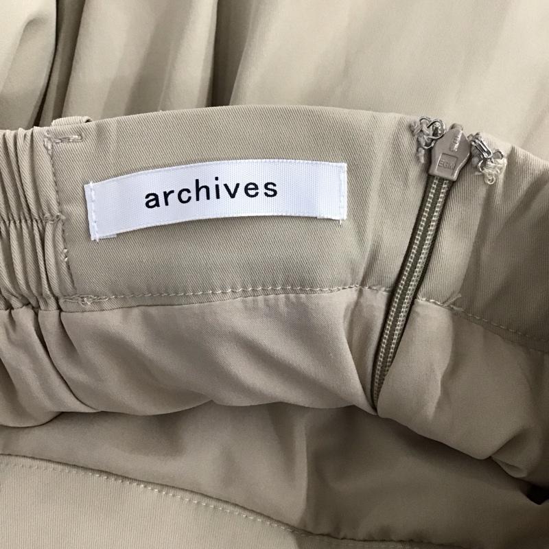 アルシーヴ archives スカート ロングスカート 無地 ベージュ / ベージュ /  レディース USED 古着 中古 10131856