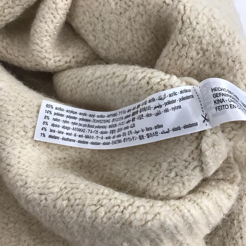 ザラ ZARA ニット、セーター 長袖 9598/125/712 ふわもこニット S 無地 ベージュ / ベージュ / レディース USED 古着 中古 10132856