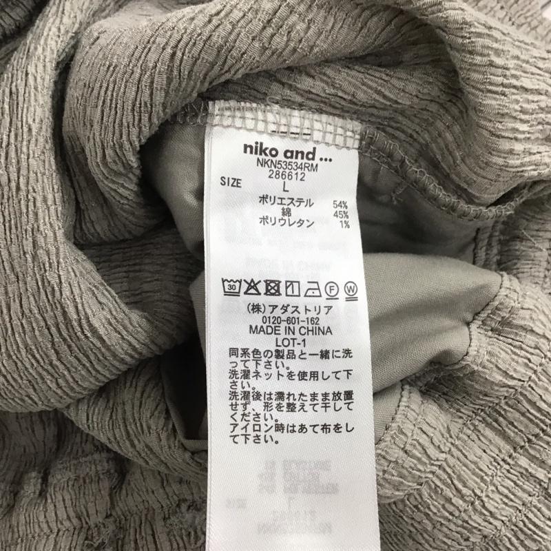 ニコアンド niko and... パンツ スラックス L 無地 灰 / グレー / レディース USED 古着 中古 10147892