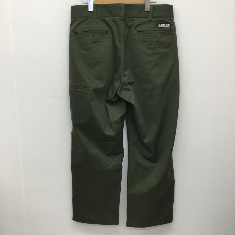 マジカルモッシュミスフィッツ MxMxM パンツ ワークパンツ、ペインターパンツ 32インチ ロゴ、文字 緑 / グリーン / メンズ USED 古着 中古 10134730