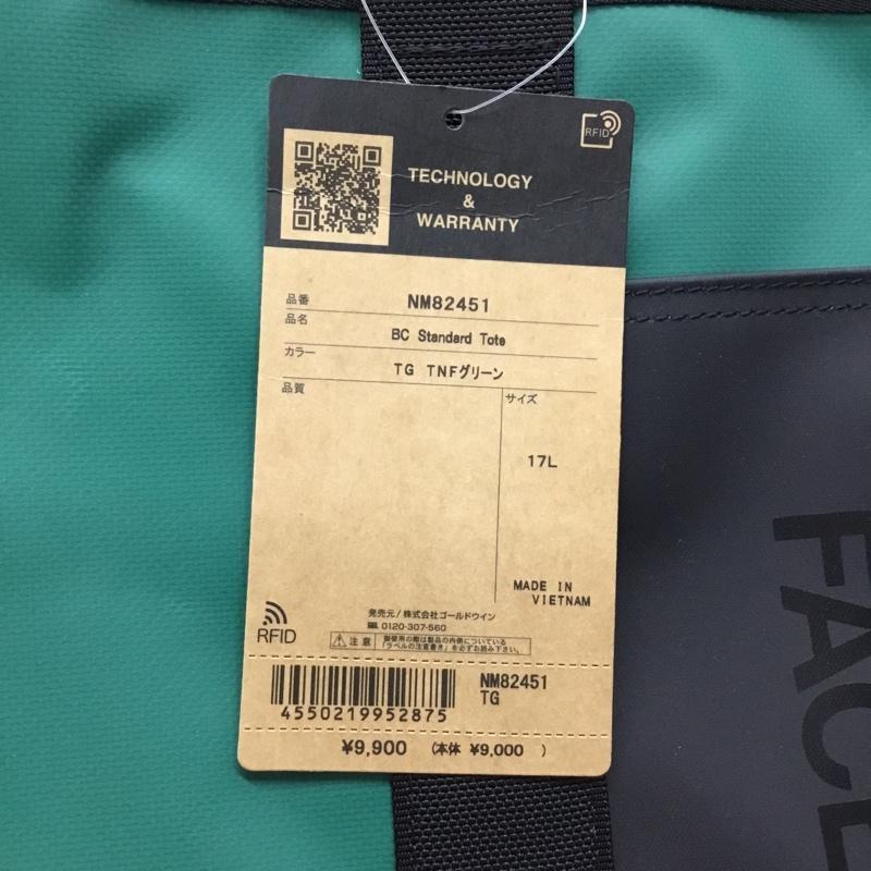 ザノースフェイス THE NORTH FACE トートバッグ トートバッグ NM82451 BCスタンダードトート タグ付き ロゴ、文字 黒 / ブラック / X 緑 / グリーン / メンズ USED 古着 中古 10120739