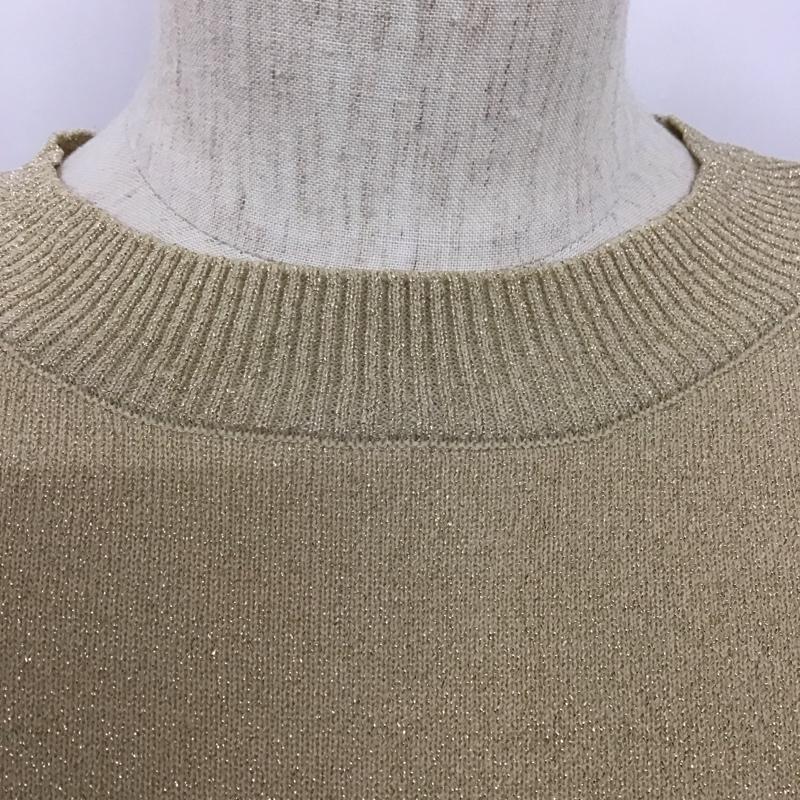 アルシーヴ archives ニット、セーター 長袖 長袖ニットカットソー クルーネック セーター M ベージュ / ベージュ / レディース USED 古着 中古 10125961