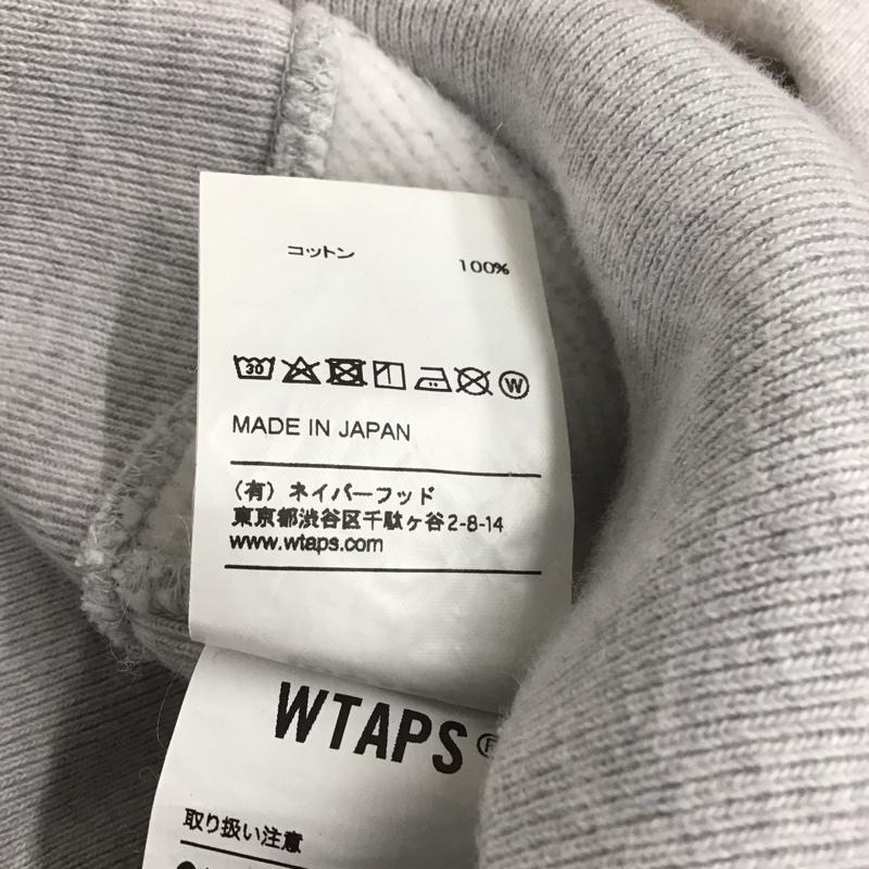 ダブルタップス WTAPS パーカー 長袖 長袖パーカー プルオーバーパーカー スウェット L プリント 灰 / グレー / メンズ USED 古着 中古 10132668