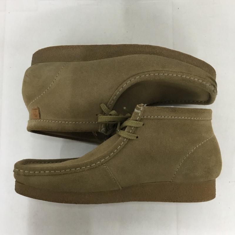 クラークス Clarks カジュアルシューズ カジュアルシューズ 261594387065 Shacre Boot UK8.5 US:9.5 ワンポイント ベージュ / ベージュ / メンズ USED 古着 中古 10138329