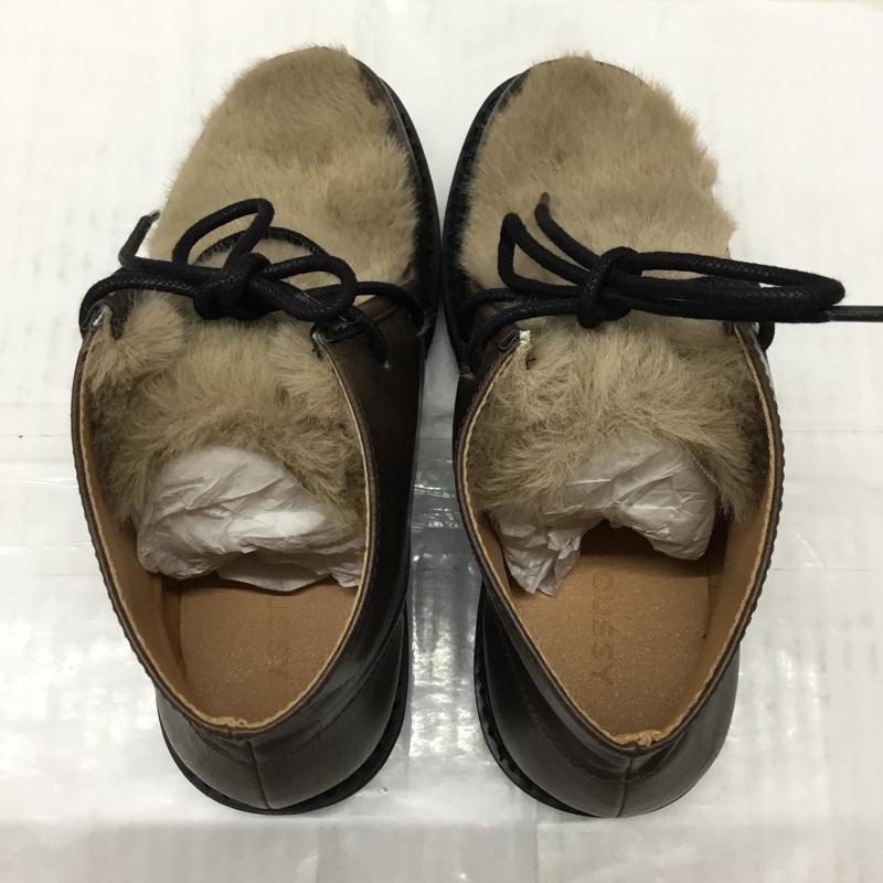 マウジー MOUSSY ブーツ ショートブーツ 010EAK52-5990 FAUX FUR TYROLEAN SHOES ファー 箱有 S 無地 茶 / ブラウン / レディース USED 古着 中古 10108218
