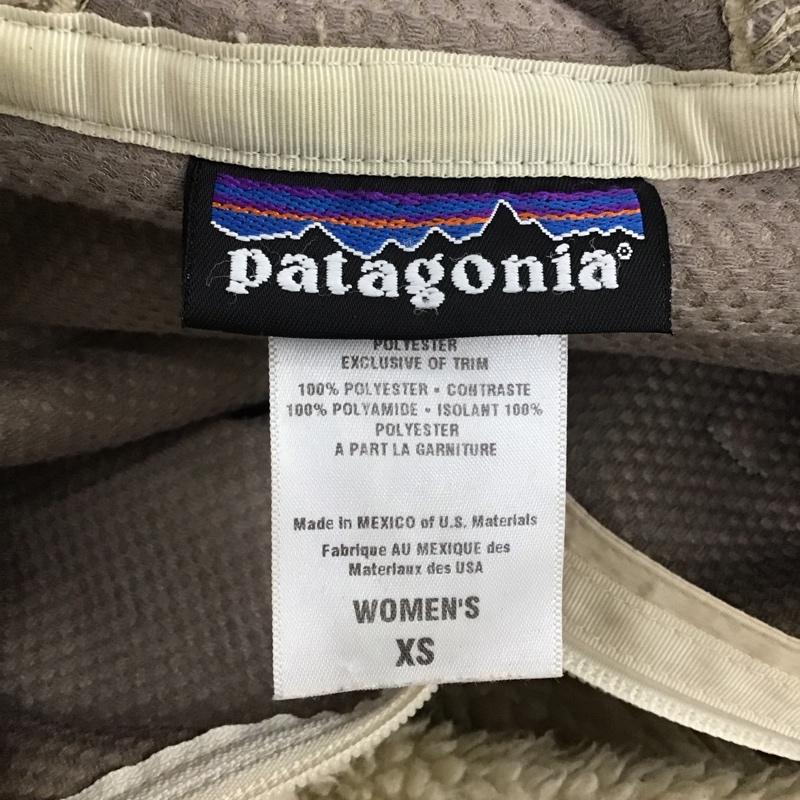 パタゴニア patagonia ジャケット、上着 ジャケット、ブレザー 23100F0 フリース フード レトロ XS ロゴ、文字 アイボリー / アイボリー / レディース USED 古着 中古 10109047