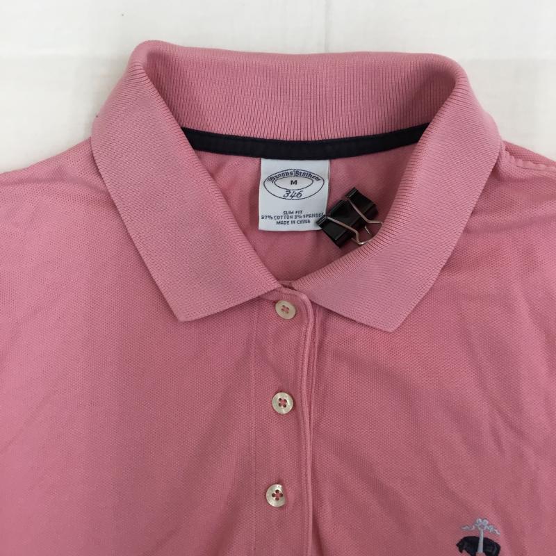 ブルックスブラザーズ BROOKS BROTHERS ポロシャツ 半袖 M ワンポイント 桃 / ピンク / レディース USED 古着 中古 10139441