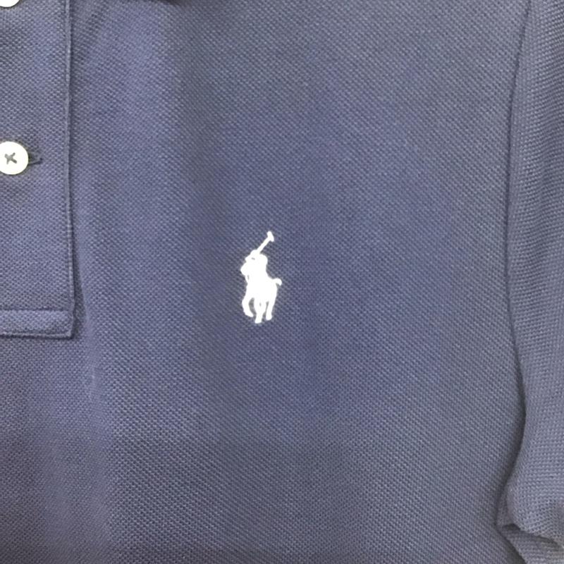 ポロラルフローレン POLO RALPH LAUREN ワンピース ロングスカート 半袖ロングワンピース ポロシャツワンピース M ロゴ、文字 紺 / ネイビー / レディース USED 古着 中古 10138831