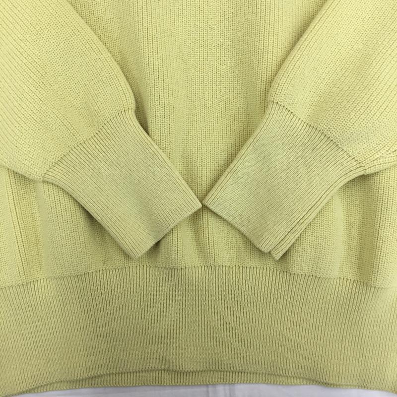 ロペ ROPE ニット、セーター 長袖 38 無地 黄 / イエロー / レディース USED 古着 中古 10139804