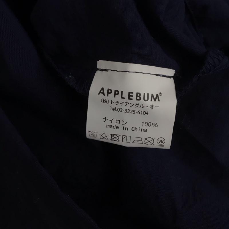 アップルバム APPLEBUM ジャケット、上着 ジャケット、ブレザー ハーフジップ ナイロン XL ロゴ、文字 紺 / ネイビー / メンズ USED 古着 中古 10107983