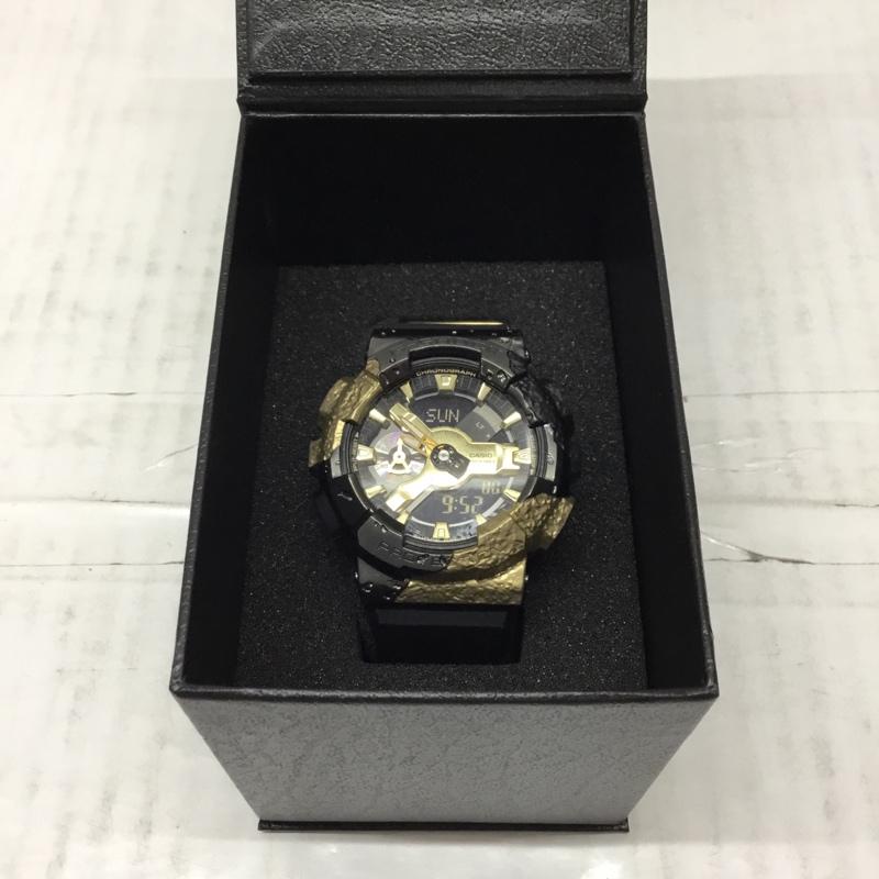 ジーショック G-SHOCK 腕時計 アナログ(クォーツ式) GM-5600SG-9JF 40周年 箱有 デジタル ロゴ、文字 黒 / ブラック / X 金 / ゴールド / メンズ USED 古着 中古 10109228