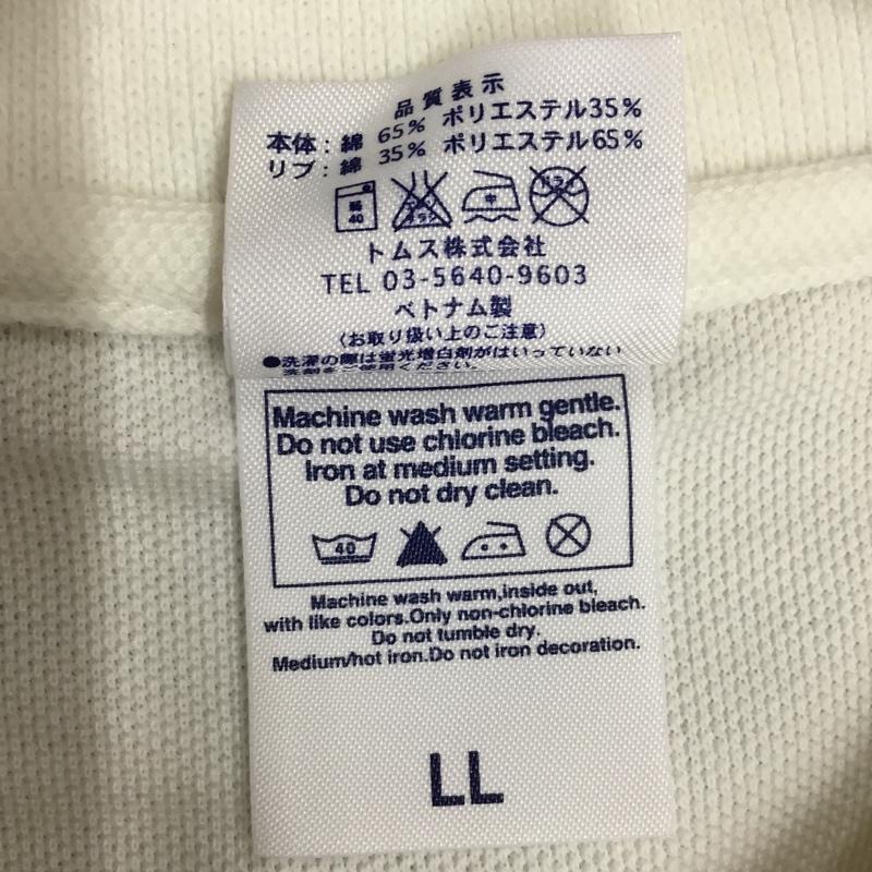 古着 USED ポロシャツ 半袖 LL 刺繍 白 / ホワイト / メンズ USED 古着 中古 10117779
