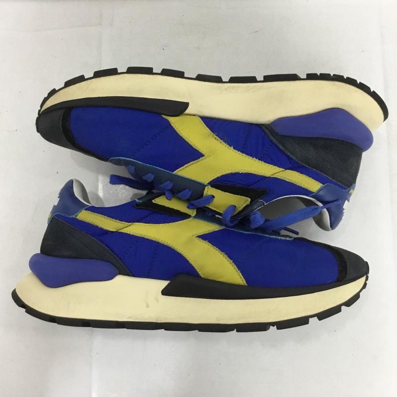 ディアドラ DIADORA スニーカー スニーカー 1012637 ローカット 27cm 27.0cm ロゴ、文字 青 / ブルー / X 黄 / イエロー / メンズ USED 古着 中古 10136384