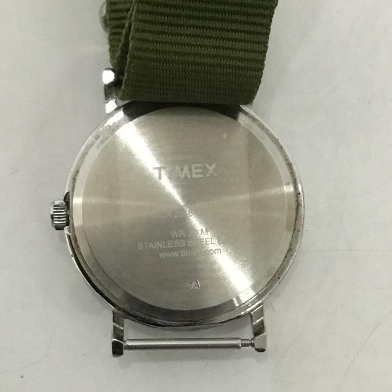 タイメックス TIMEX 腕時計 アナログ(クォーツ式) CR2016CELL 無地 カーキ / カーキ / メンズ USED 古着 中古 10128299