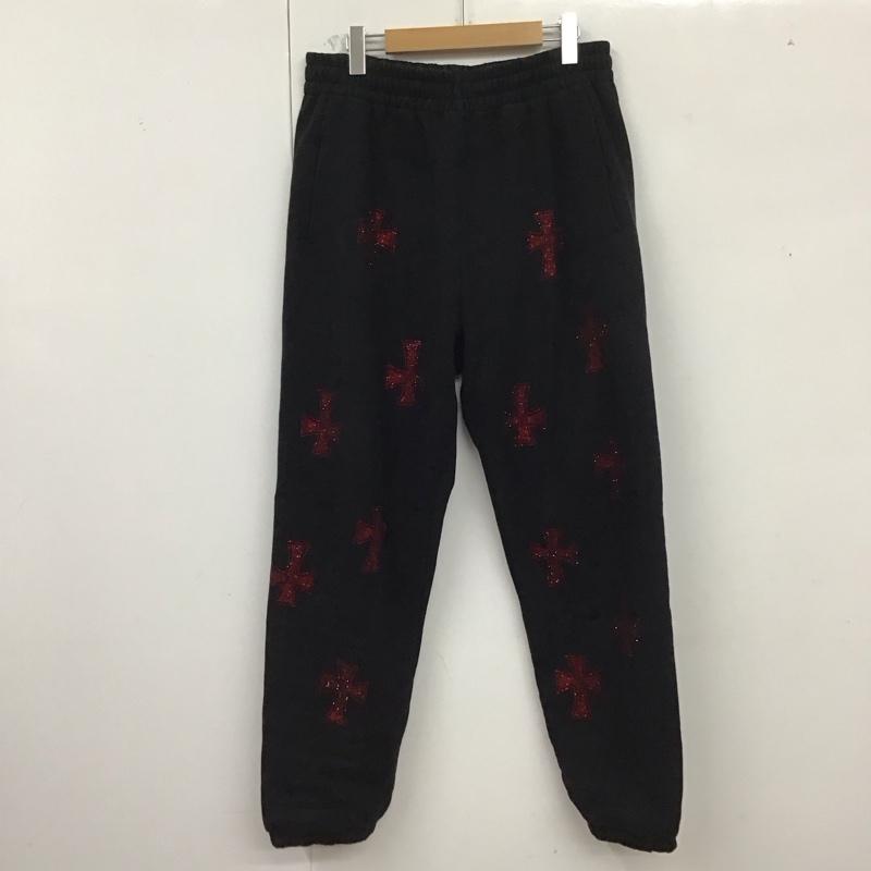 アンノン Unknown パンツ ワークパンツ、ペインターパンツ スウェットパンツ ワイドパンツ カジュアルパンツ XL ロゴ、文字 黒 / ブラック /  メンズ USED 古着 中古 10124935