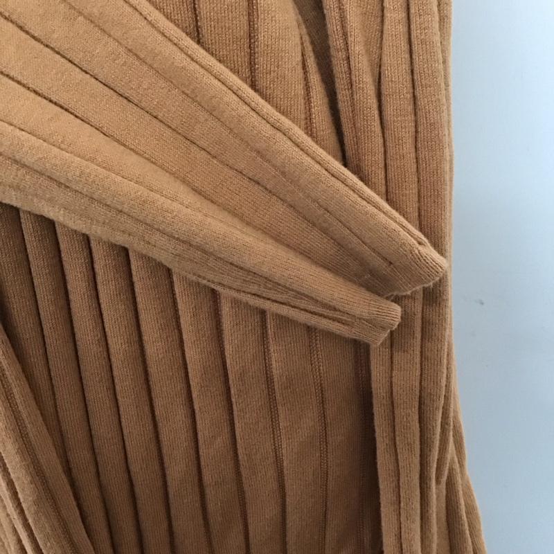 マウジー MOUSSY カーディガン 長袖 010dsa70-570 COTTONMIXRIBLONGカーディガン ロングカーディガン FREE 無地 橙 / オレンジ / レディース USED 古着 中古 10123841