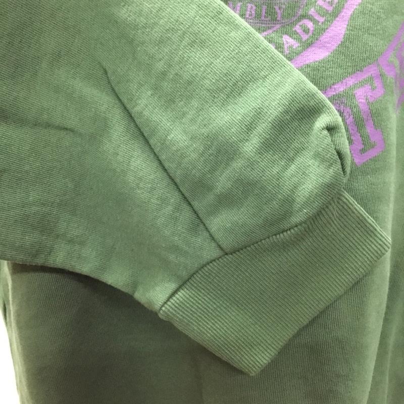 アメリカンホリック AMERICAN HOLIC トレーナー 長袖 HA23L1C4140 ロゴプリント裏毛スウェット1 L ロゴ、文字 緑 / グリーン / レディース USED 古着 中古 10107354