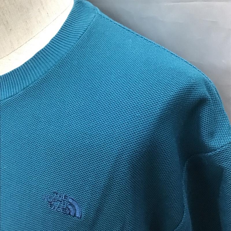 ザノースフェイス THE NORTH FACE Tシャツ 半袖 nt11955 CasualS/SCrew 半袖カットソー クルーネックカットソー XL ロゴ、文字 青 / ブルー /  メンズ USED 古着 中古 10111795