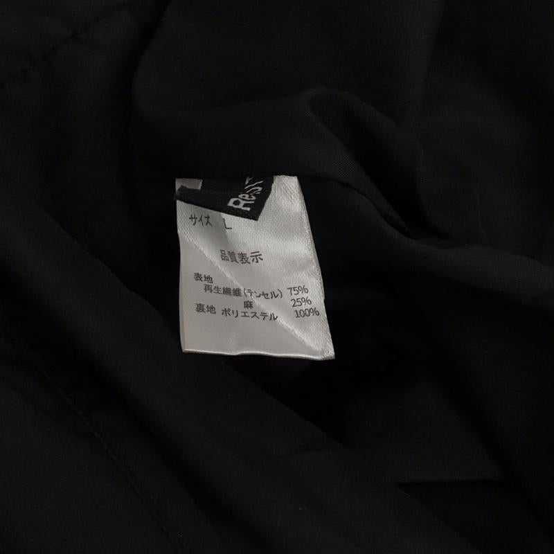 リエディ Re:EDIT ワンピース ロングスカート 23SS5637 ジャンパースカート ティアード L 無地 黒 / ブラック / レディース USED 古着 中古 10126475