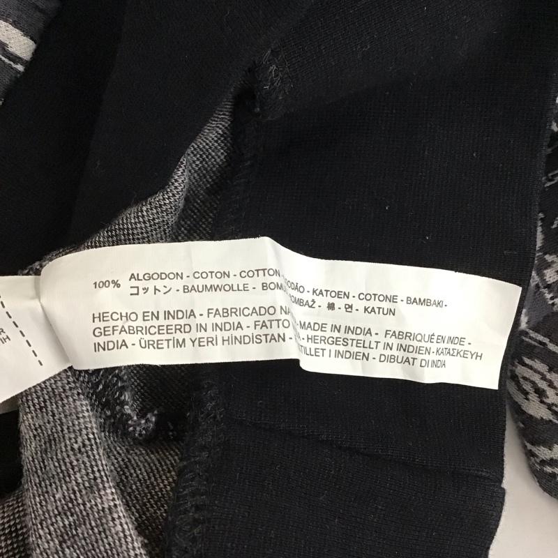 ザラメン ZARA MAN ニット、セーター 長袖 M 黒 / ブラック / X 灰 / グレー / X 白 / ホワイト / メンズ USED 古着 中古 10109876