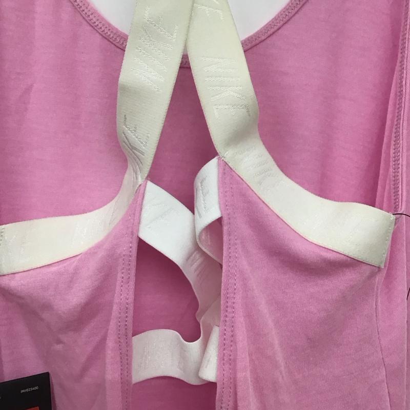 ナイキ NIKE タンクトップ タンクトップ AO9792-629 DRI-FIT ウィメンズ トレーニングタンクトップ スポーツウェア タグ付き L ロゴ、文字 桃 / ピンク / X 白 / ホワイト / レディース USED 古着 中古 10135567