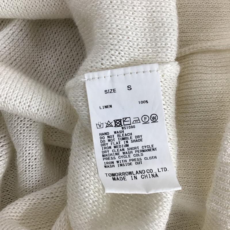 マカフィー MACPHEE ニット、セーター 長袖 S 無地 白 / ホワイト / レディース USED 古着 中古 10140677