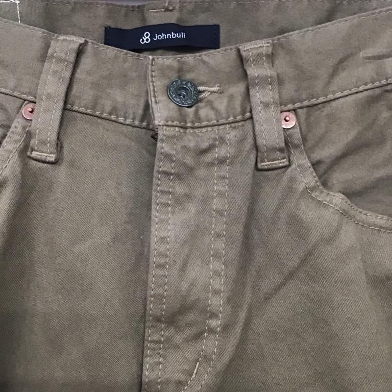 ジョンブル Johnbull パンツ デニム、ジーンズ 11462 リムパンツ ストレッチ スナッグパンツ S 無地 カーキ / カーキ / メンズ USED 古着 中古 10132778