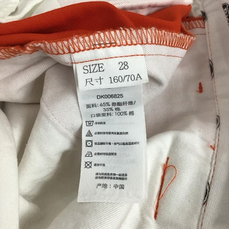 ディッキーズ Dickies パンツ ショートパンツ ショートパンツ ハーフパンツ カジュアルパンツ 28インチ ロゴ、文字 橙 / オレンジ /  メンズ USED 古着 中古 10124676