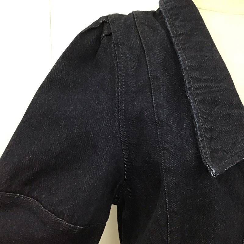 マウジー MOUSSY ワンピース ロングスカート 010ea711-5300 BIGCOLLARMIDIドレス 半袖デニムワンピース 前開シャツロングワンピース 2 無地 インディゴ / インディゴ / レディース USED 古着 中古 10122838