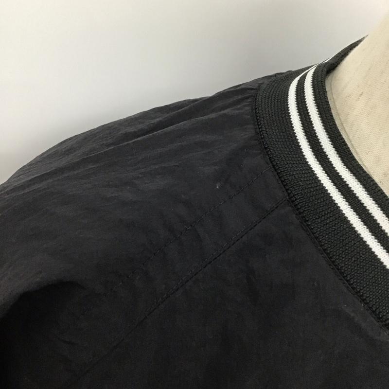 ナイキ NIKE カットソー 長袖 H7-FED ナイロンスウェット L ワンポイント 黒 / ブラック / X 白 / ホワイト / メンズ USED 古着 中古 10106815