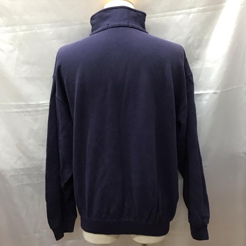 ポロバイラルフローレン Polo by RALPH LAUREN トレーナー 長袖 ハーフジップ M 無地 紺 / ネイビー / メンズ USED 古着 中古 10111840