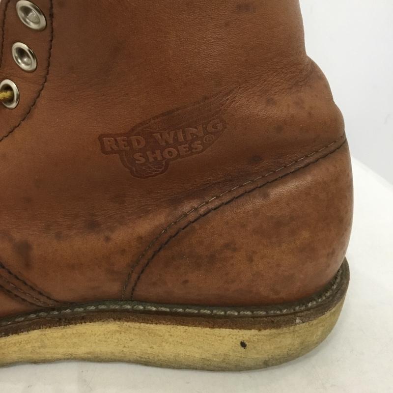 レッドウィング RED WING ブーツ ショートブーツ 8166 6インチ クラシックラウンド 7.5D US:7.5 ロゴ、文字 茶 / ブラウン / メンズ USED 古着 中古 10133814