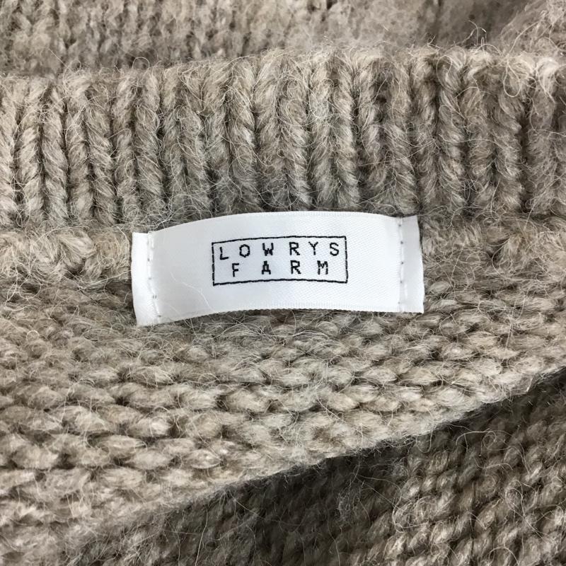 ローリーズファーム LOWRYS FARM カーディガン 長袖 ニットカーディガン FREE 無地 ベージュ / ベージュ / レディース USED 古着 中古 10123585