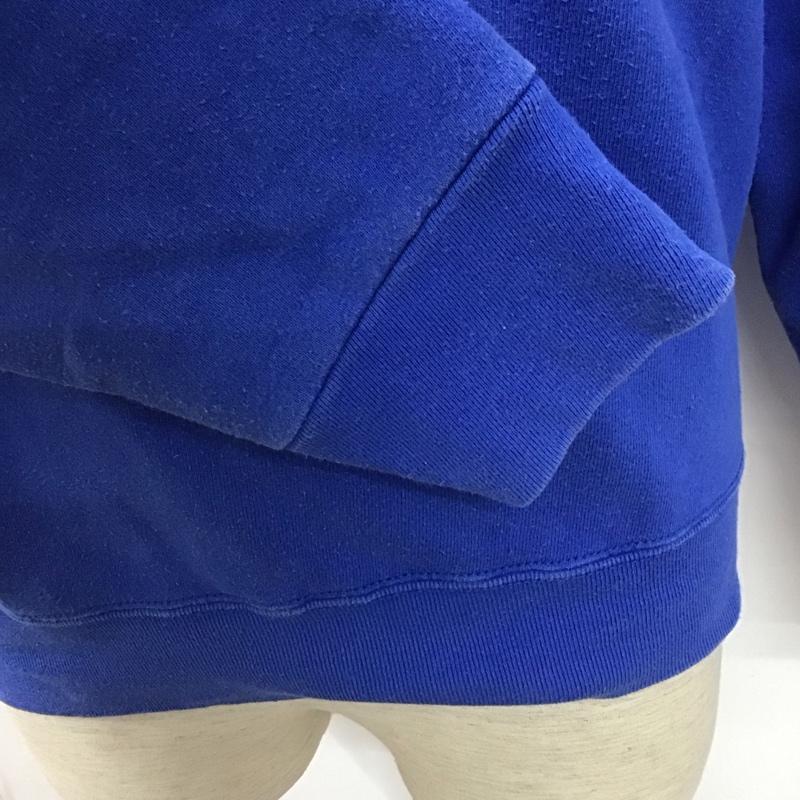 古着 USED トレーナー 長袖 長袖トレーナー プリントスウェット クルーネック リブスウェットカットソー M プリント 青 / ブルー / メンズ USED 古着 中古 10108627