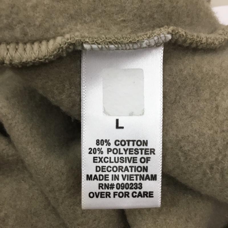 エッセンシャルズ ESSENTIALS トレーナー 長袖 長袖トレーナー スウェット クルーネック リブスウェットカットソー L ロゴ、文字 ベージュ / ベージュ / メンズ USED 古着 中古 10121501