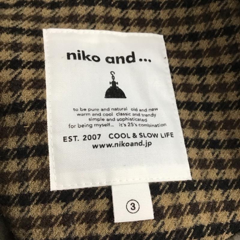 ニコアンド niko and... コート コート一般 s206tk11sm ステンカラーコート 3 チェック マルチカラー / マルチカラー / レディース USED 古着 中古 10119777