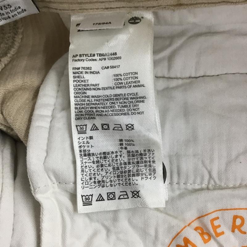 ティンバーランド Timberland パンツ スラックス コーデュロイパンツ ワイドパンツ カジュアルパンツ チノパン 33インチ 無地 ベージュ / ベージュ / メンズ USED 古着 中古 10105582