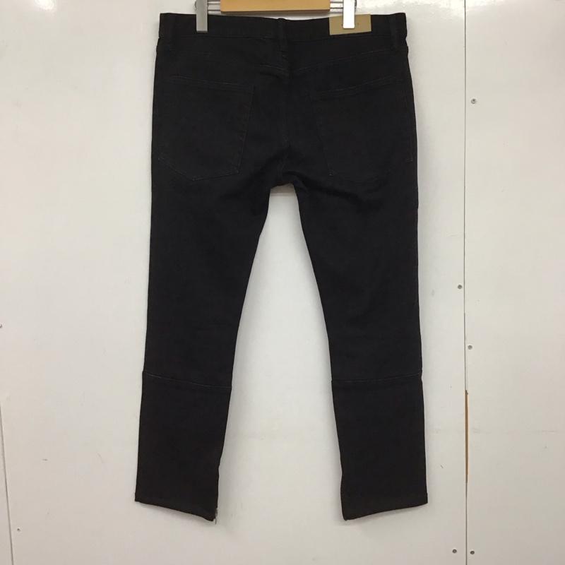 ミニマル mnml パンツ デニム、ジーンズ デニムパンツ スリムパンツ カジュアルパンツ ストレッチパンツ 裾ジップアップ 34インチ 無地 黒 / ブラック / メンズ USED 古着 中古 10136571
